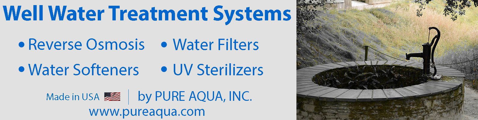 Well water treatment systems